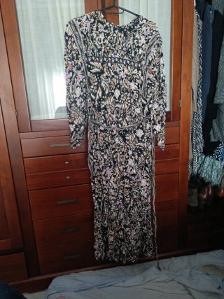 Vestido largo Sfera estampado