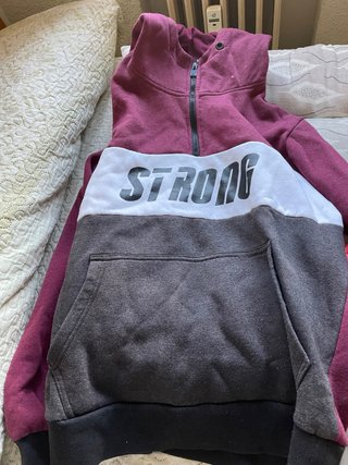 Sudadera Granate y Gris Talla M