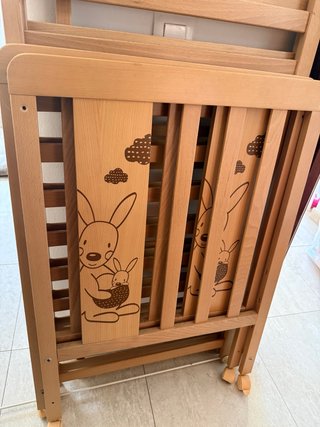 Cuna de Madera con Dibujos MINICUNA