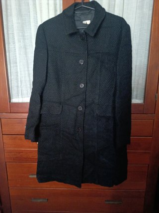 Abrigo Vintage Zara de Lana Cheviot