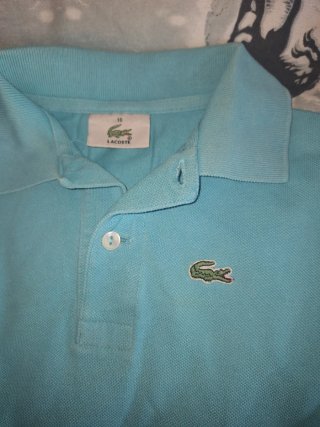 Polo Lacoste niño azul