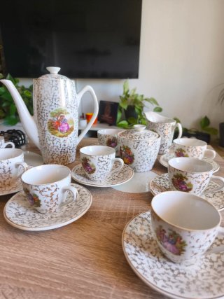Juego de café de porcelana