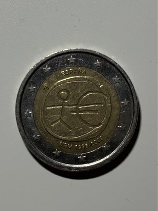 Moneda 2€ Conmemorativa UEM 1999-2009