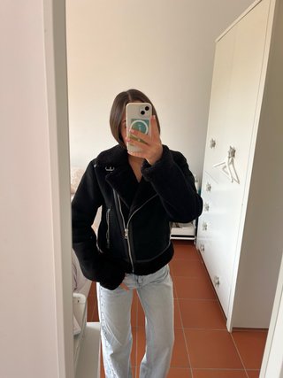 Chaqueta de otoño negra