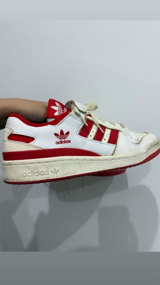 Zapatillas Adidas Blancas y Rojas