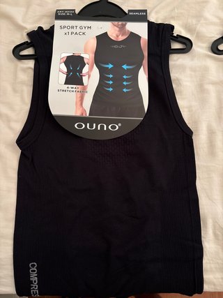 Camiseta de compresión Ouno negra Talla M