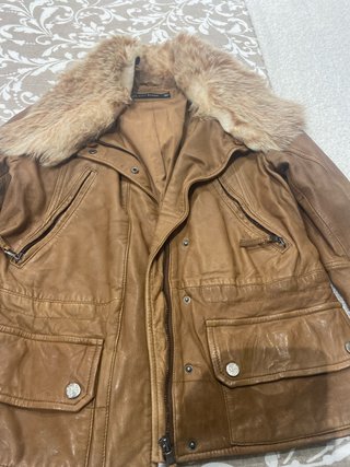 Chaqueta de piel Zara