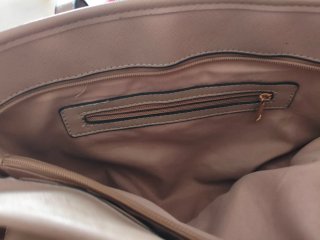 Bolso de Cuero Beige
