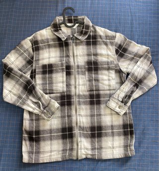Camisa de cuadros talla 14 años H&M con cremallera