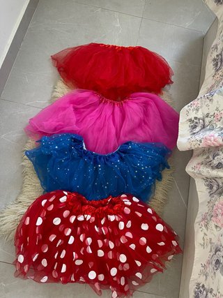 Lote de 4 Faldas Tutú para Niña