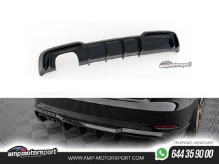 DIFUSOR TRASERO AUDI A3 8V SPORTBACK SLINE 2017-- NEGRO BRILLO