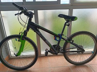 Bicicleta de Montaña DTB Negra y Verde (24pulgadas