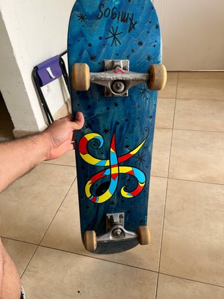 Skate Completo con Diseño Azul