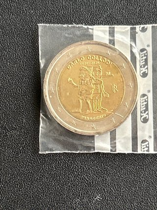 Moneta 2 Euro Pinocchio Italia 2026