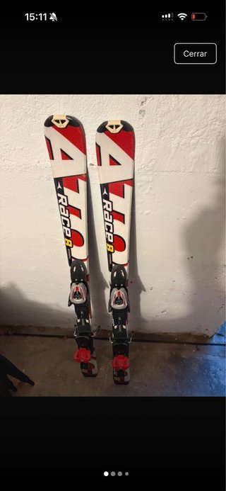 Esquís Atomic Race 8 para niño 120 cm