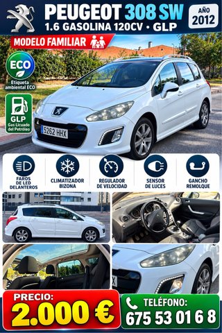 Peugeot 308sw GLP 1.6 gasolina ETiqueta ECO