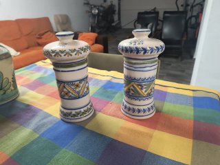 Set de 2 Albarelos de Cerámica