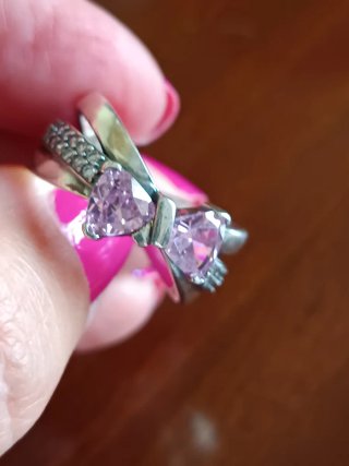 Anillo Lazo Triple Alianza Rosa Talla 56