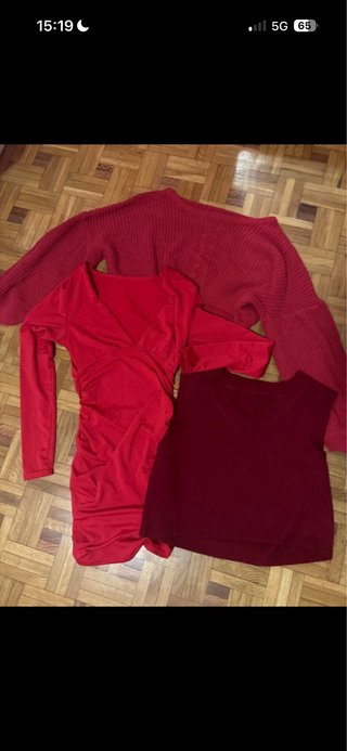 Lote 3 prendas: Jersey, vestido y chaleco