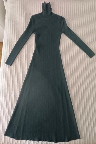 Vestido de punto verde