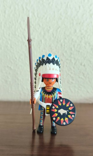 Figura Playmobil Jefe Indio