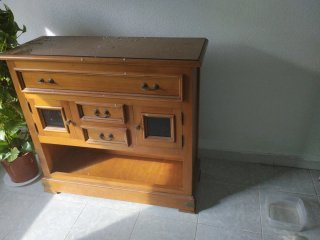 Mueble de entrada de madera