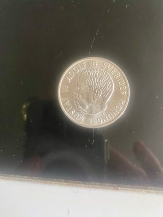 Moneda 2 Coronas Suecia 1953