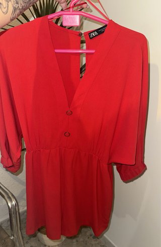 Vestido rojo Zara