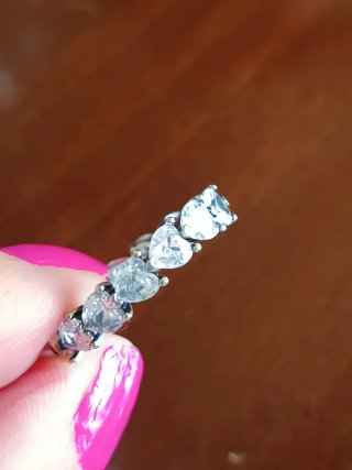 Anillo de Plata 925 con Corazones