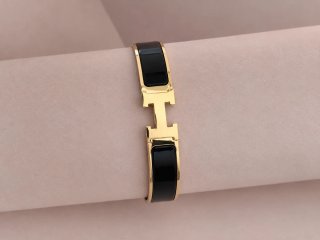 Pulsera Hermès Naranja y Dorada