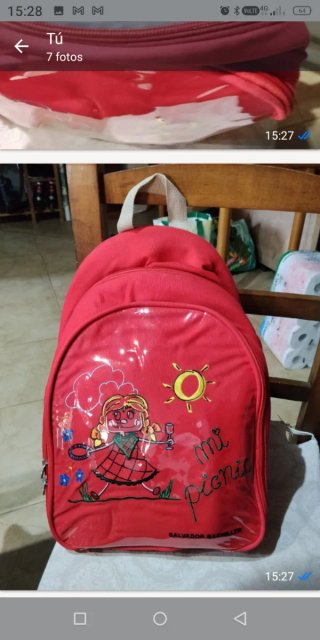 Mochila Picnic Salvador Bachiller Roja