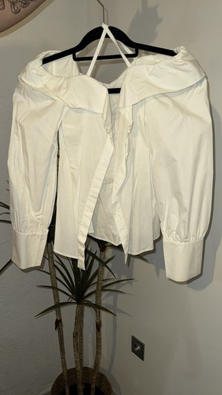 Camisa Blanca Hombros Descubiertos
