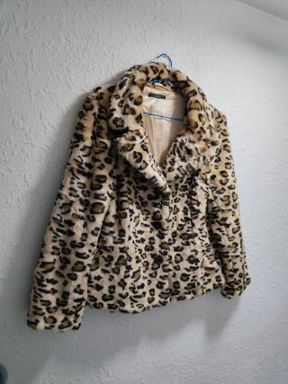 Abrigo Sanye Estampado Animal Talla L