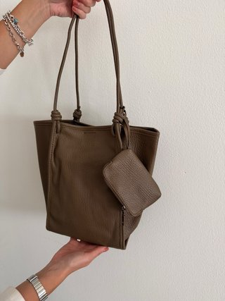 Borsa a spalla marrone