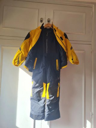 Conjunto de Esquí Unisex Amarillo y Negro