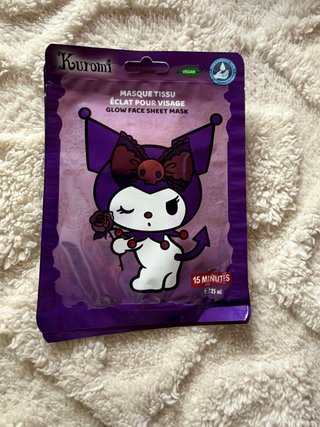 Mascarilla Facial de Tejido Kuromi
