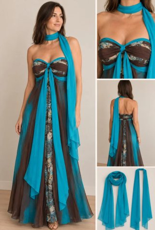 Vestido de Gala Vintage Estilo Whimsical