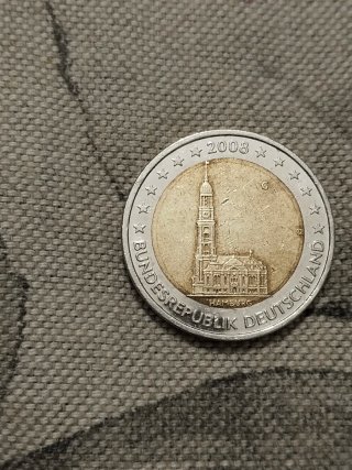 Moneta 2 Euro Germania 2008 Amburgo