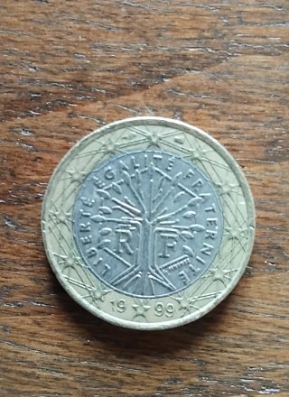 Moneta da 1 Euro Francia 1999