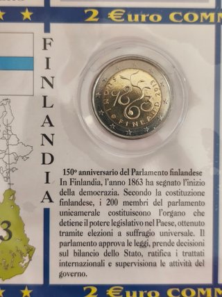 Moneta 2 Euro Commemorativa Finlandia 2013