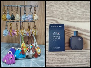 Lacoste L.12.12 Bleu y Llavero bolsito artesanal