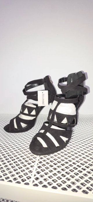 Zapatos de tacón negros Tulipano Talla 40