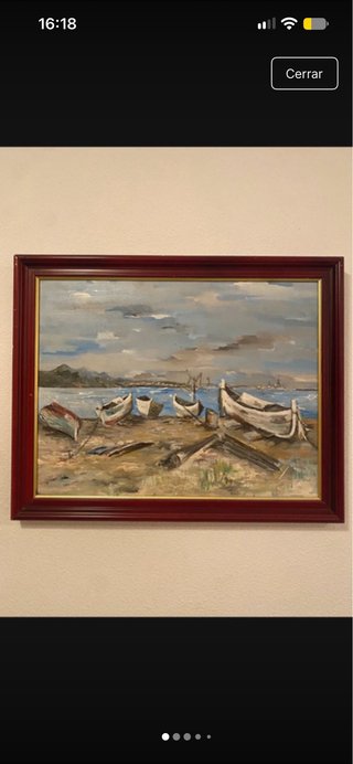 Cuadro Pintado a Mano - Paisaje Marino