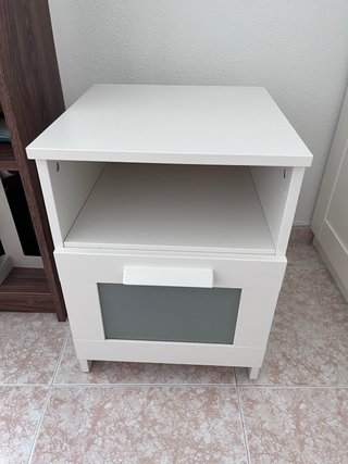 Mesita de noche IKEA BRIMNES blanca