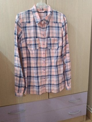 Camisa de cuadros manga larga