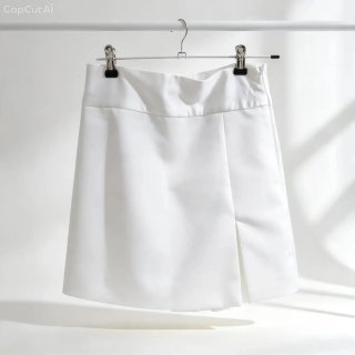 Falda pantalón Zara blanca