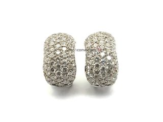 pendientes oro 18k con piedra con diamante