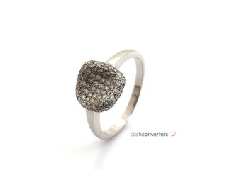 anillo oro 18k con piedra con diamante