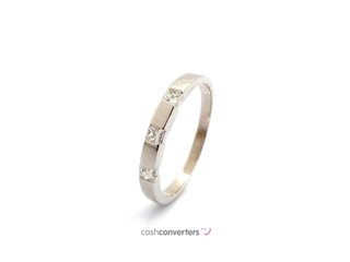 alianza oro 18k con piedra con diamante
