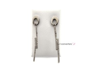 pendientes oro 18k con piedra con diamante